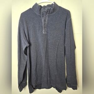 Men's Duluth Trading Trim Fit Long Sleeve Henley, Size Large